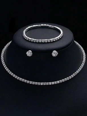 SET DE 4 PIEZAS PLATEADO