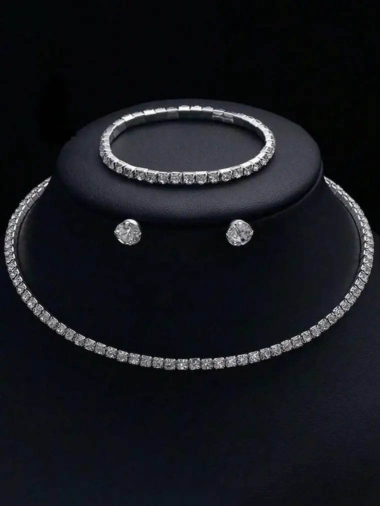 SET DE 4 PIEZAS PLATEADO 1