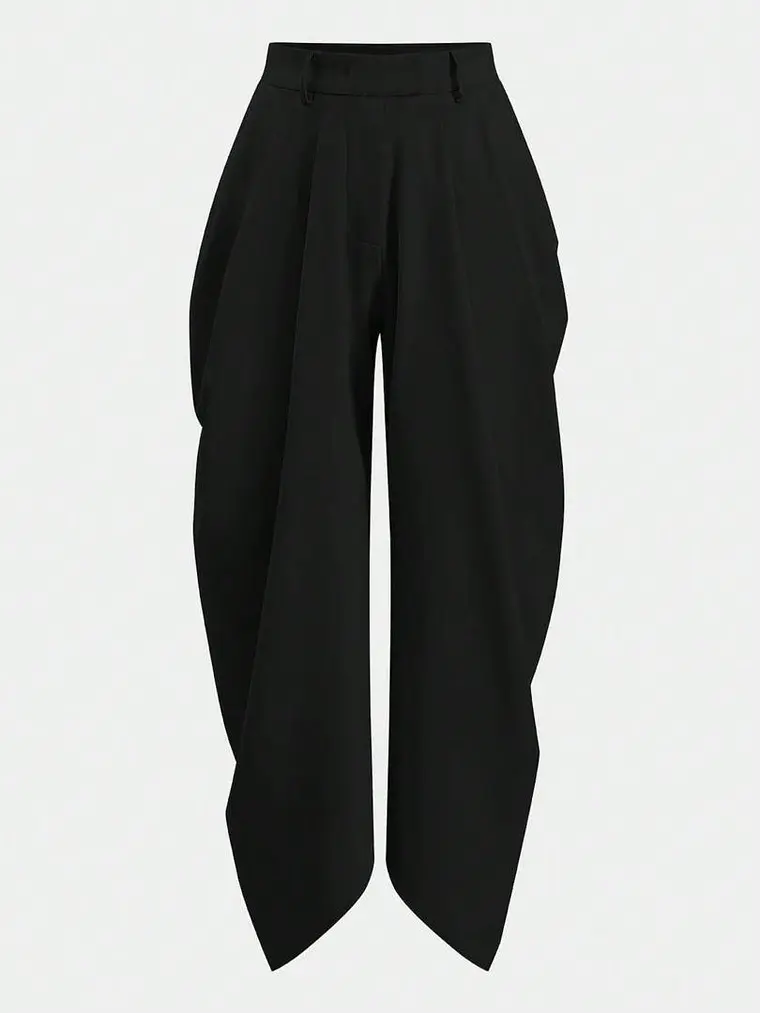 PANTALON CASUAL DE MUJER UNICOLOR  1