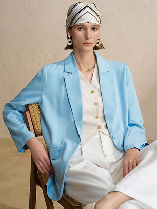 BLAZER DE MUJER AZUL