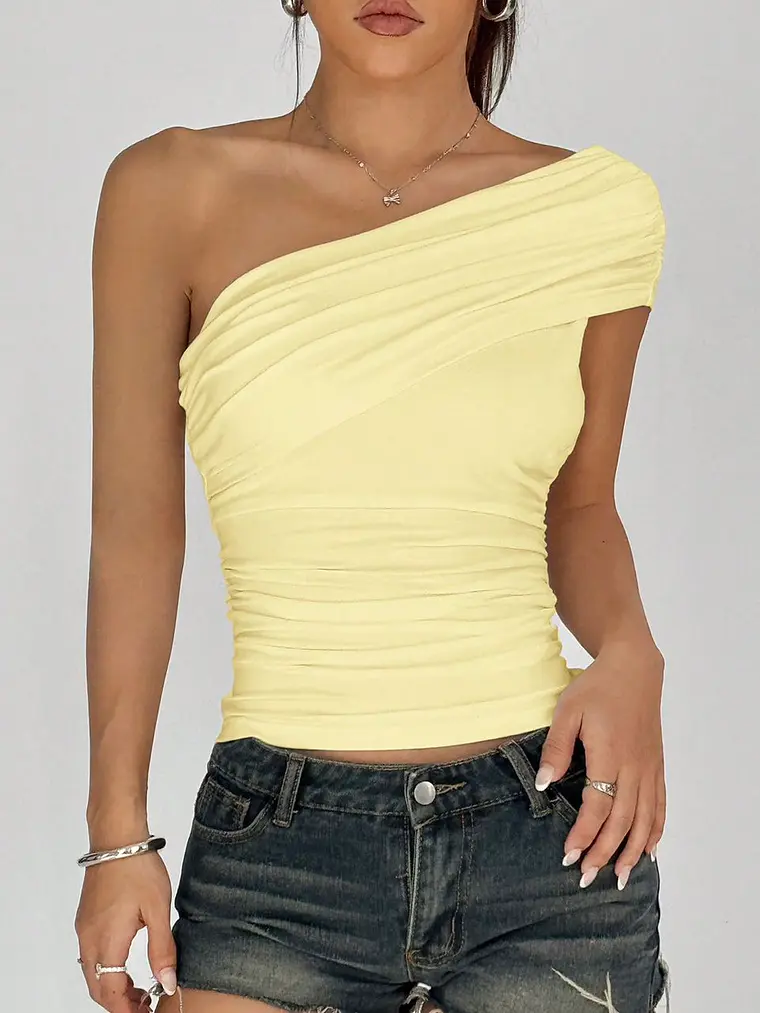 BLUSA ASIMETRICA AMARILLO 1