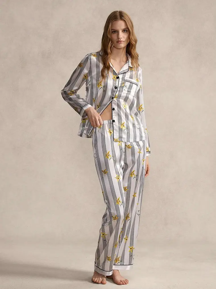 PIJAMA DE SEDA LARGA 1