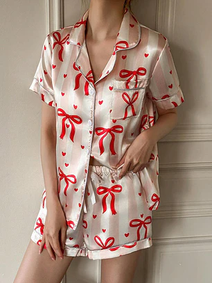 PIJAMA DE SEDA CORTA
