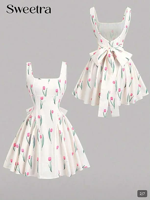 VESTIDO CORTO FLOREADO