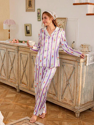 PIJAMA DE SEDA LARGA