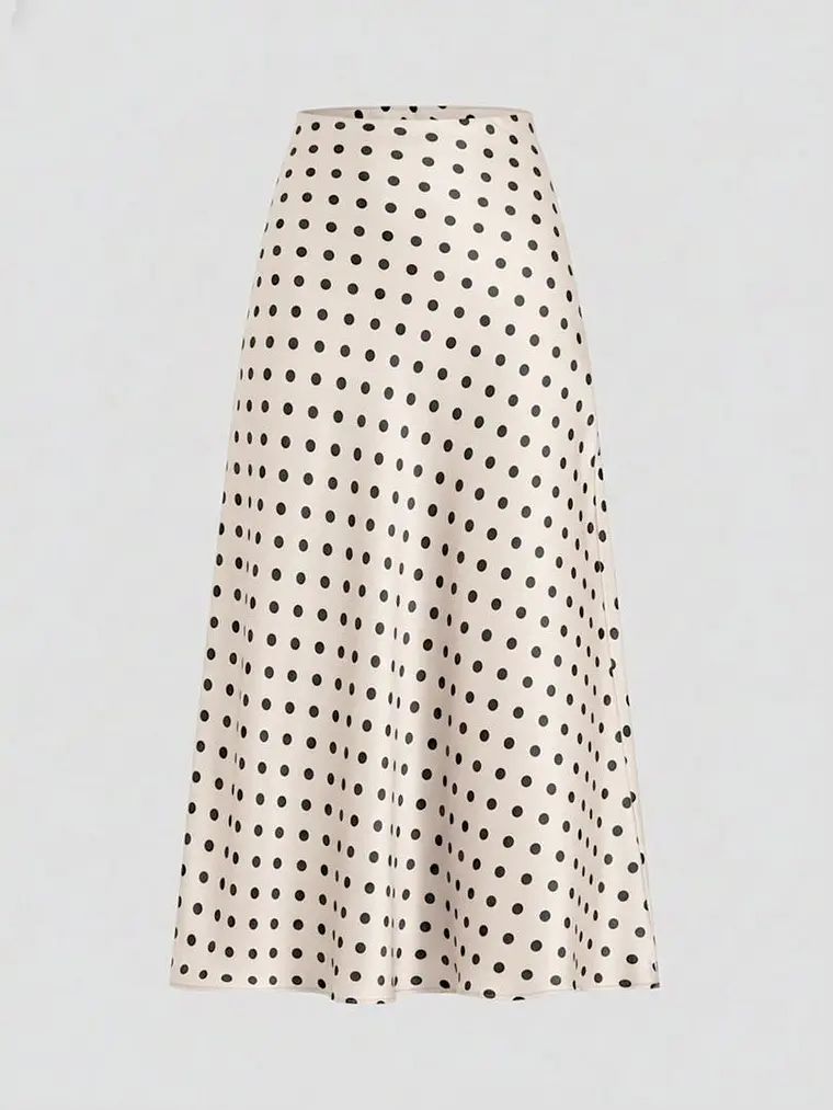 FALDA DE SEDA DE LUNARES 1