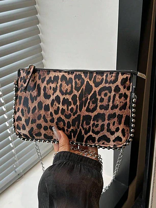 CARTERA ESTAMPADO DE LEOPARDO 