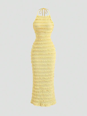 VESTIDO LARGO AMARILLO