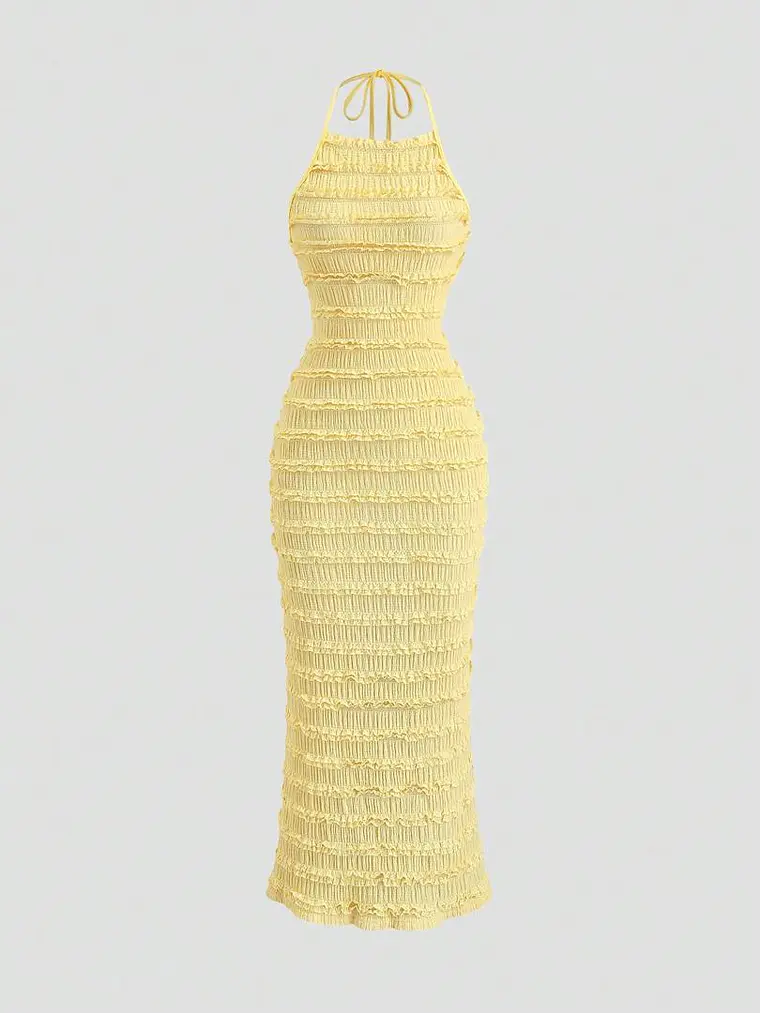 VESTIDO LARGO AMARILLO 1