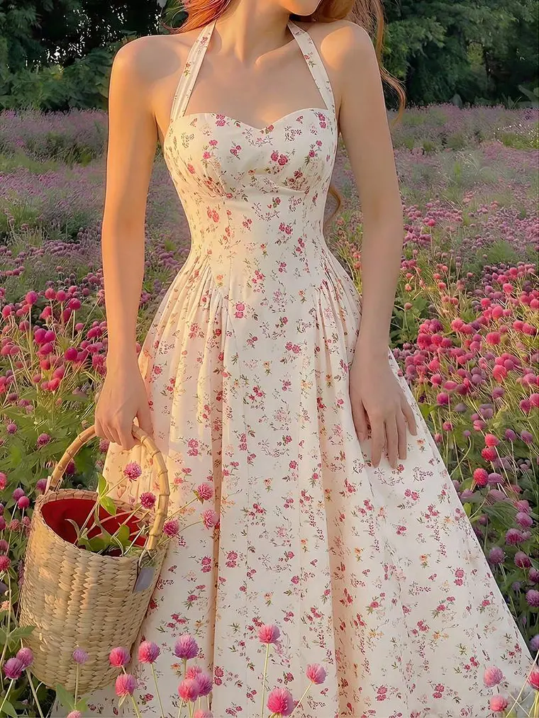 VESTIDO LARGO FLOREADO 1