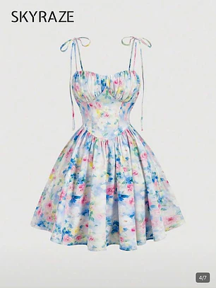 VESTIDO CORTO FLOREADO