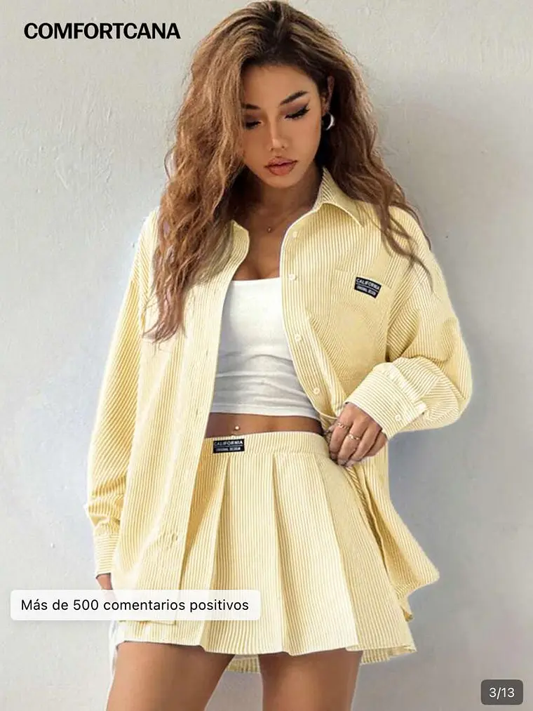 CONJUNTO AMARILLO DE FALDA 1
