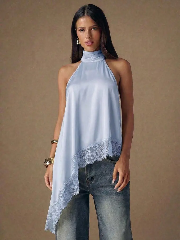 BLUSA CELESTE DE ENCAJE 1