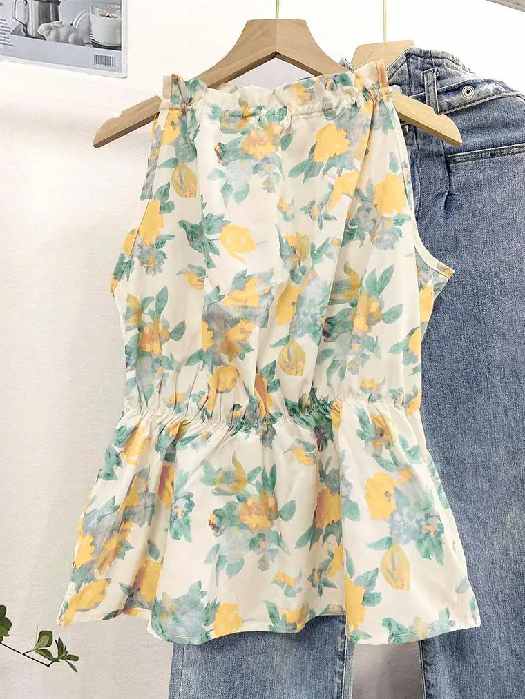 BLUSA AMARILLO FLOREADA 1