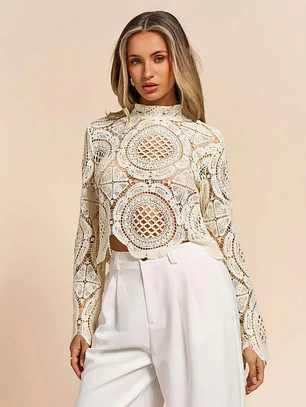 BLUSA ELEGANTE ALBARICOQUE