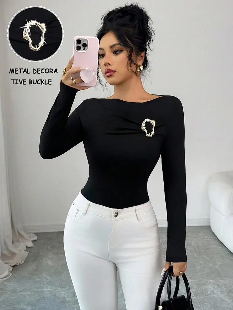BLUSA AJUSTADA NEGRO 1