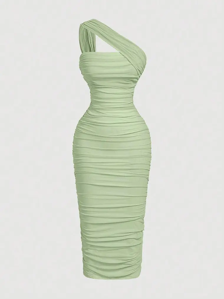 VESTIDO LARGO VERDE 1