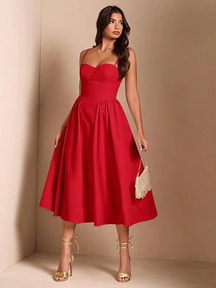 VESTIDO LARGO ROJO