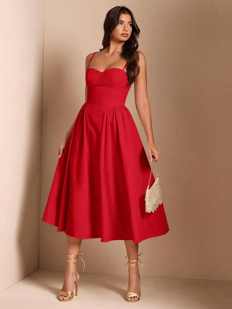 VESTIDO LARGO ROJO 1