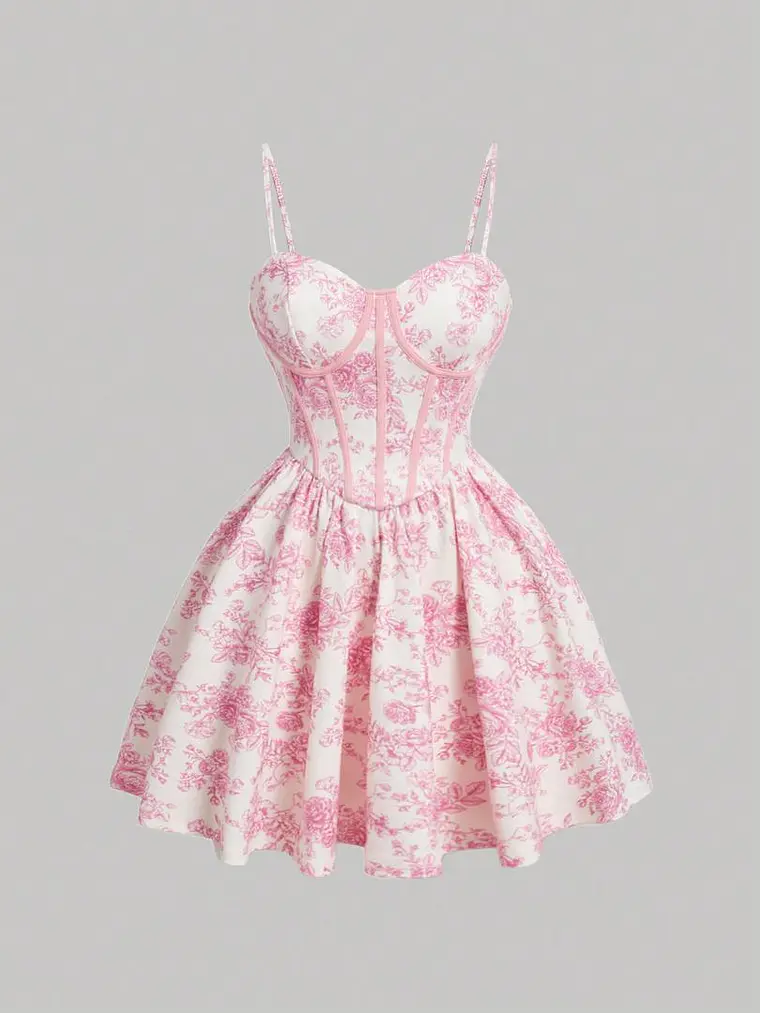 VESTIDO FLOREADO ROSA 1