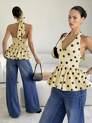 BLUSA DE LUNARES