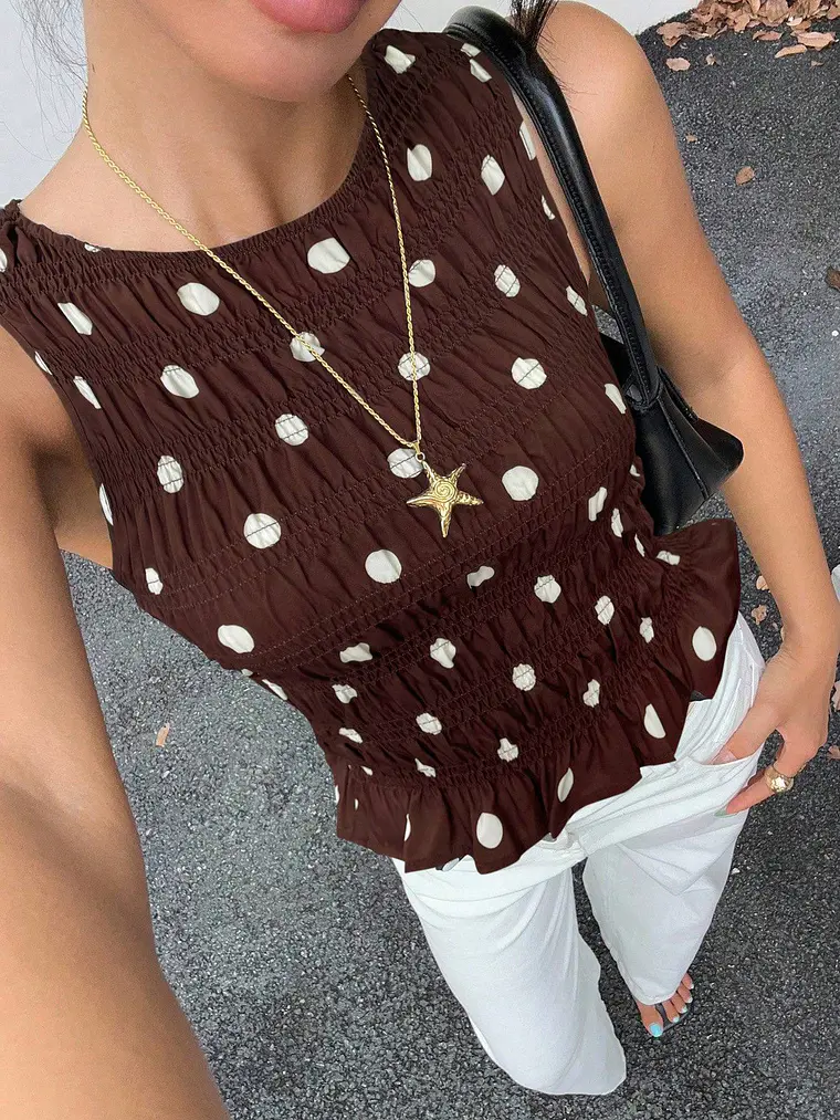 BLUSA CASUAL DE LUNARES 1