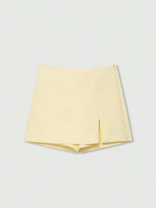 FALDA SHORTS AMARILLA