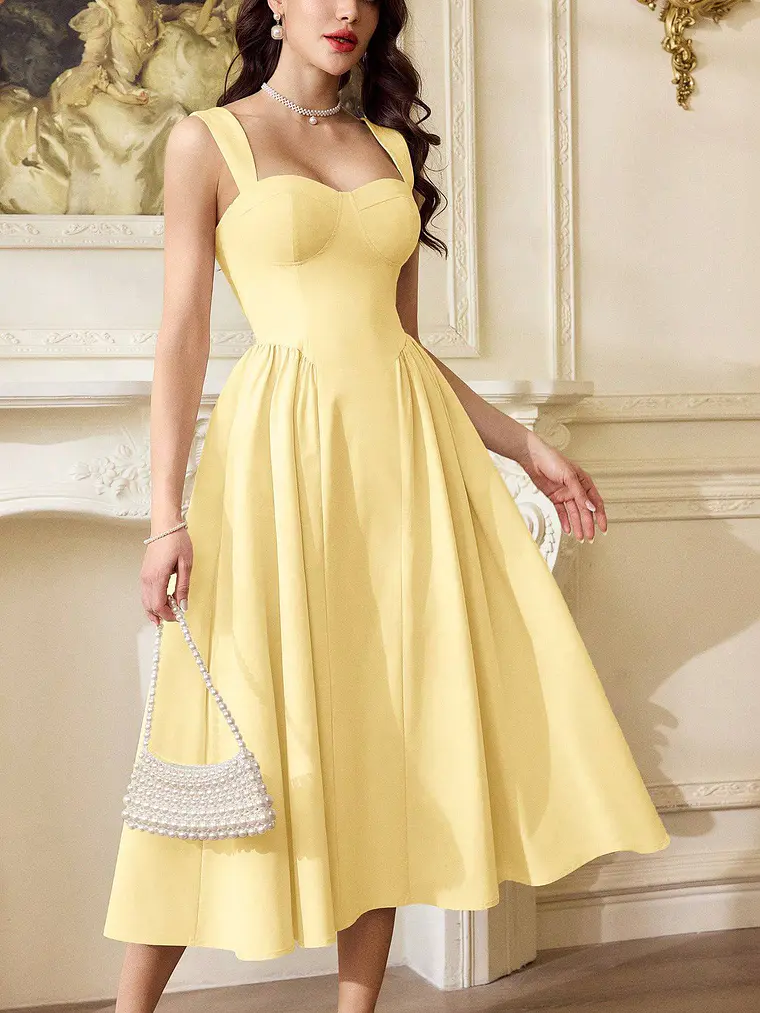VESTIDO DE VERANO TENDENCIA ELEGANTE  1