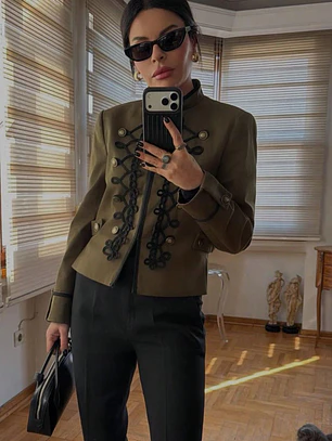 CHAQUETA NAPOLEON VERDE