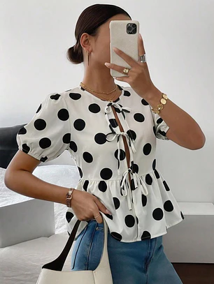 BLUSA DE LUNARES