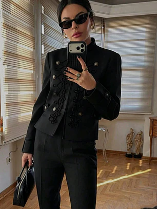 CHAQUETA NAPOLEON NEGRO