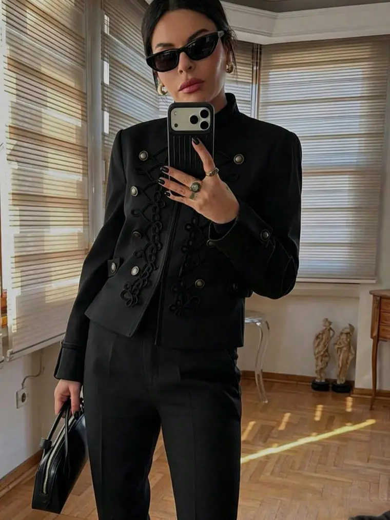 CHAQUETA NAPOLEON NEGRO 1
