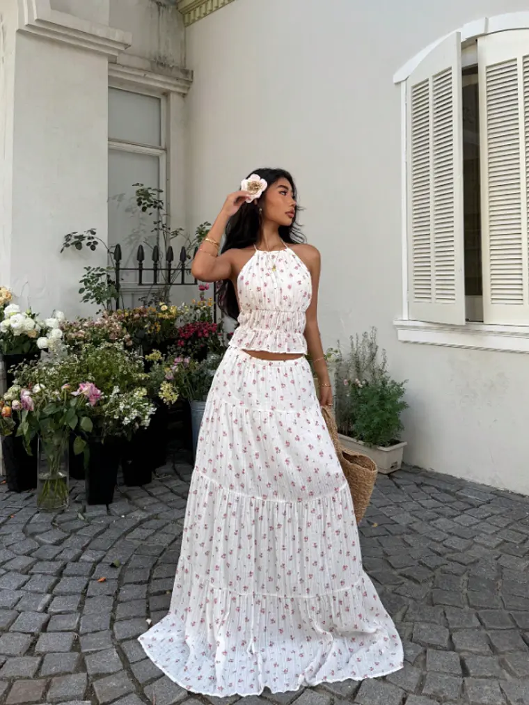 CONJUNTO DE TOP Y FALDA TENDENCIA  2