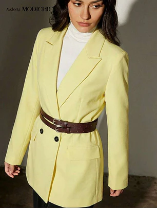 BLAZER DE MANGA LARGA HOLGADA
