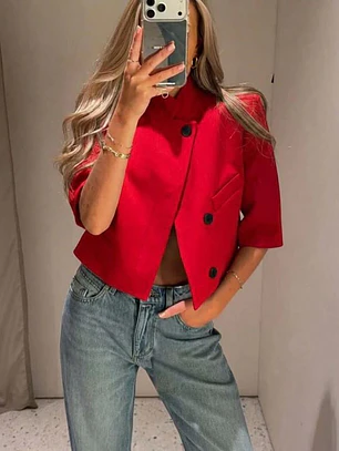 BLAZER DE ESTILO CORTO