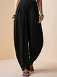 PANTALON PLISADO DE LINO - Miniatura 1