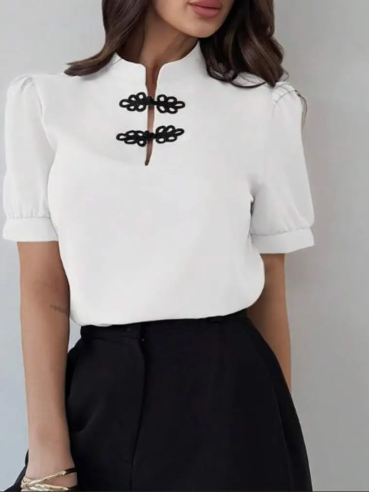 BLUSA ELEGANTE CON MARNGAS 1