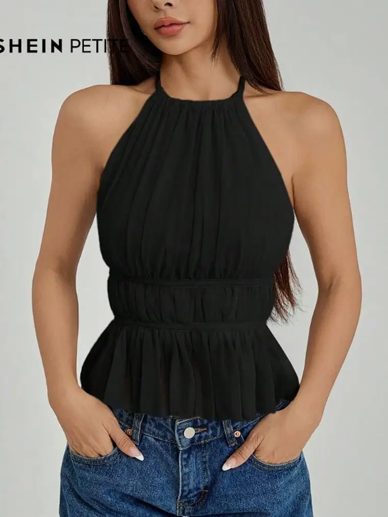 BLUSA CON ESCOTE  NEGRO 1