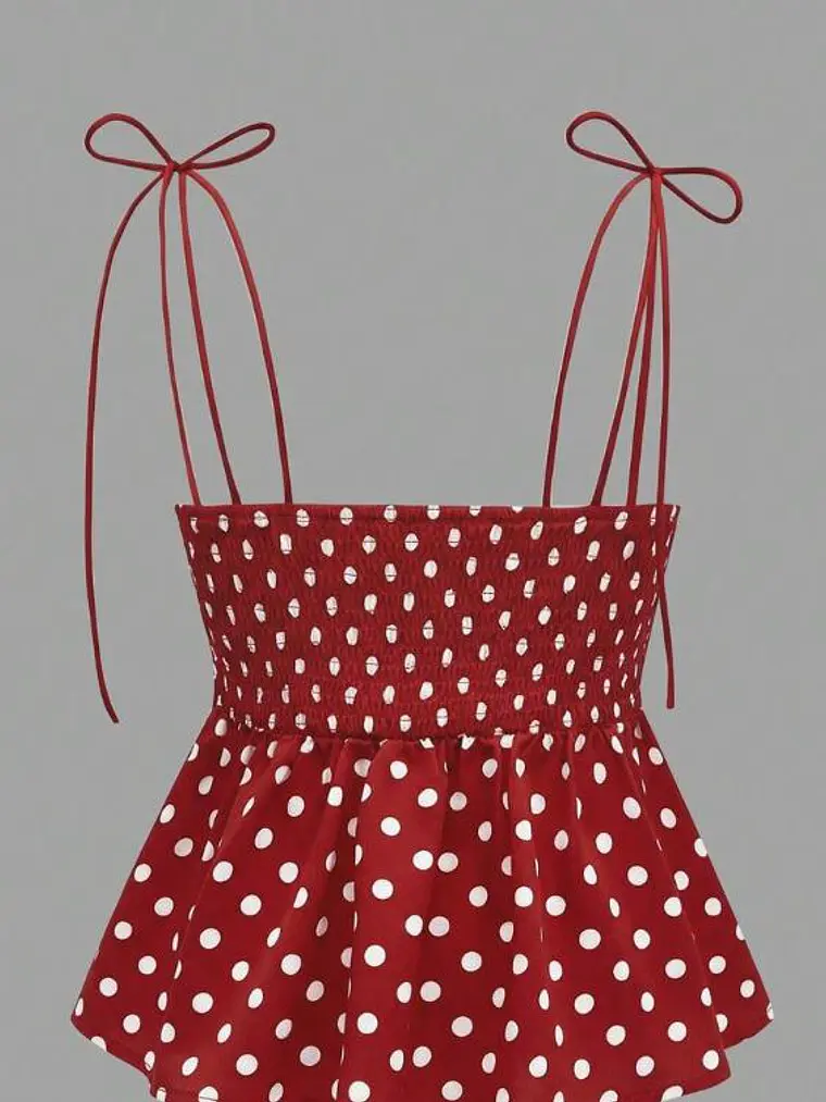 BLUSA ROJA DE LUNARES 2