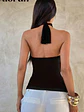 BLUSA NEGRA CON VOLANTE - Miniatura 2