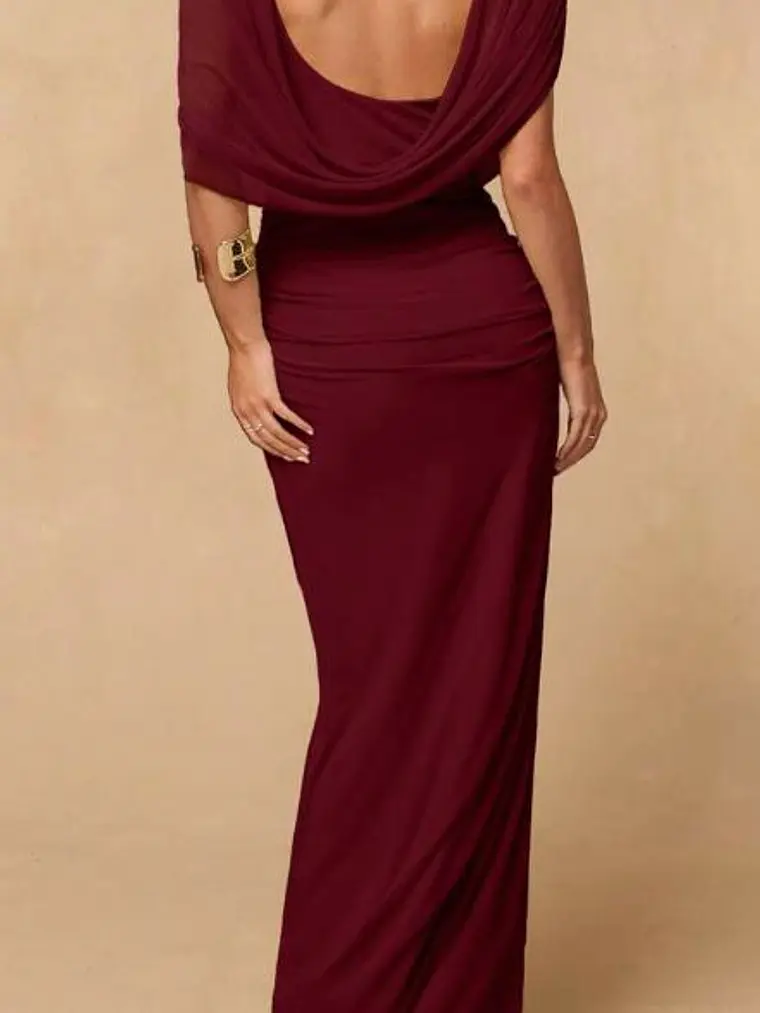 VESTIDO DE MALLA LARGO 2