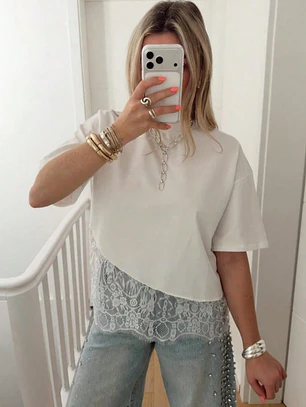 CAMISETA BLANCA TENDENDENCIA