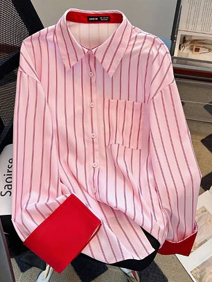CAMISA HOLGADA CON MANGAS RECTAS
