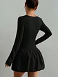 VESTIDO CORTO CON FALDA BURBUJA - Miniatura 2