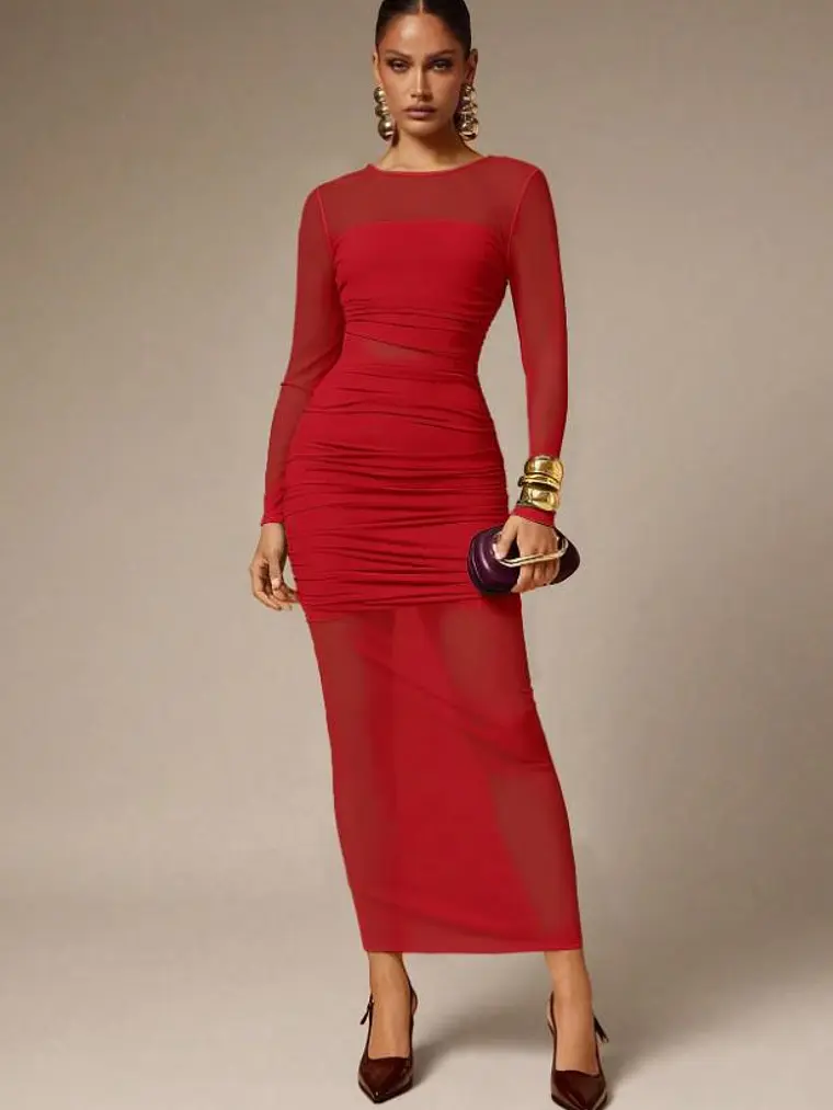 VESTIDO DE MALLA ELEGANTE 1