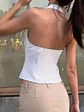 BLUSA CON CUELLO HALTER - Miniatura 2