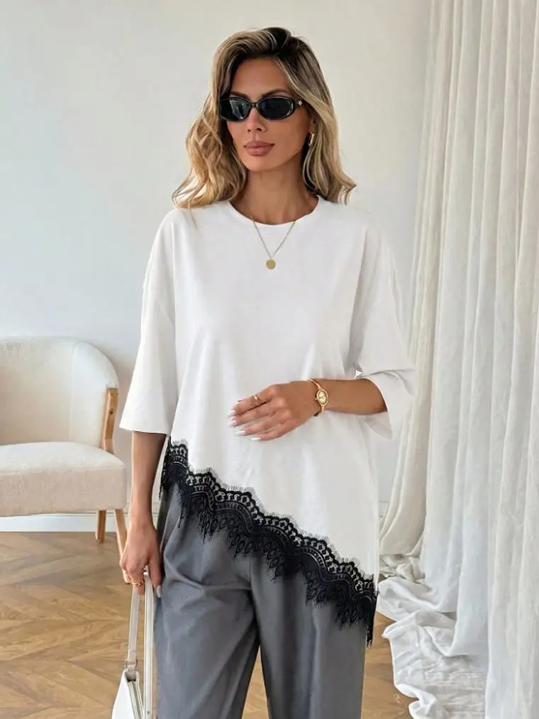 BLUSA BASICA CON BLONDA 1