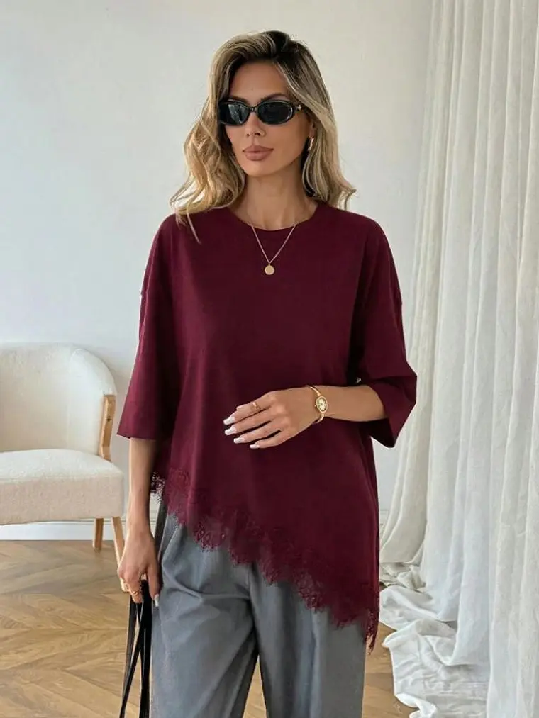 BLUSA BASICA CON BLONDA 2