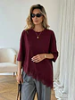 BLUSA BASICA CON BLONDA - Miniatura 2