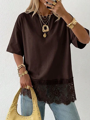 CAMISETA MARRON TENDENDENCIA